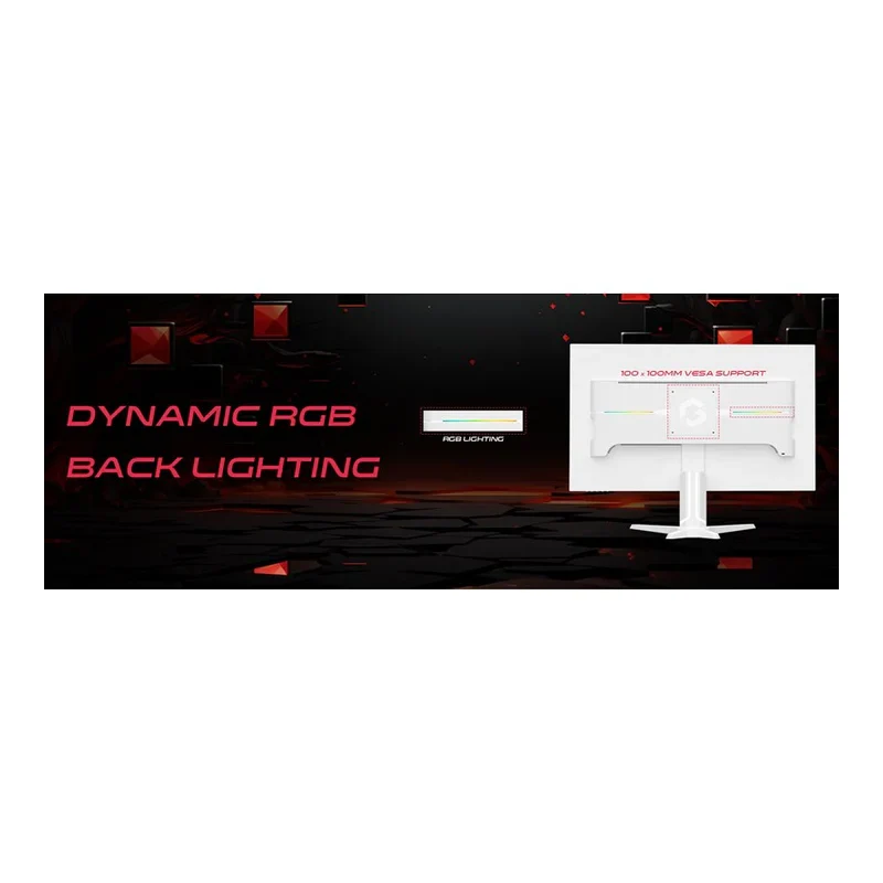 شاشة ألعاب جيم أون GOAD27QHD240IPS من سلسلة دوميناتور – مقاس 27 بوصة QHD – تردد 240 هرتز / زمن استجابة 0.5 مللي ثانية / ديسبلاي بورت / HDMI / أبيض