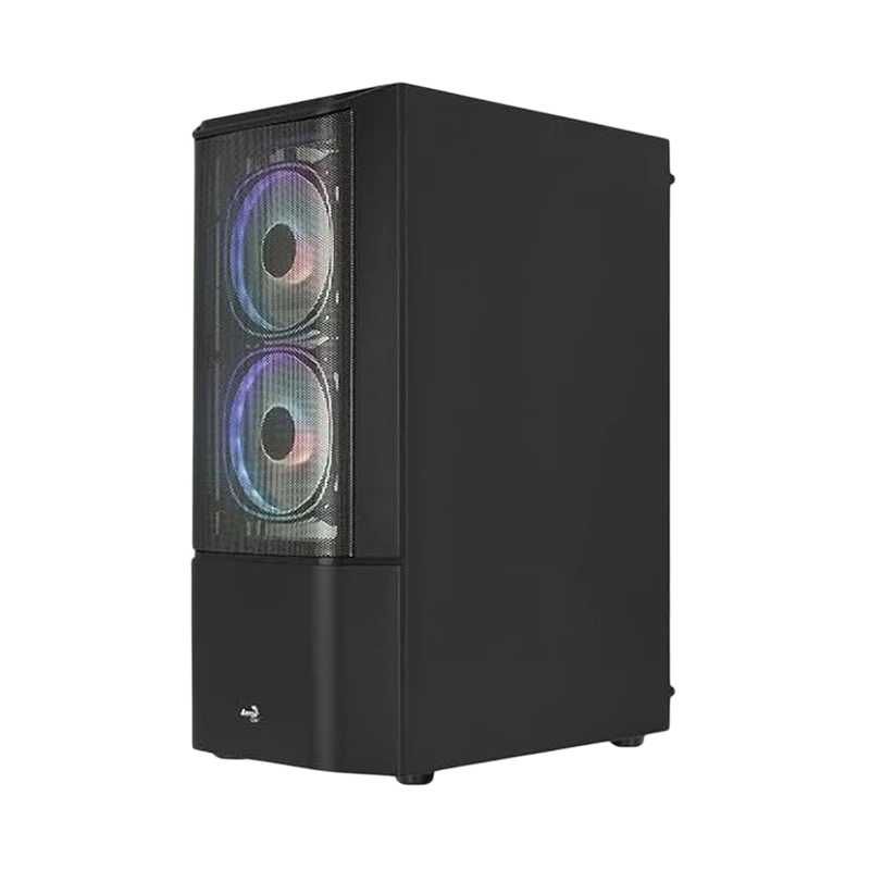 حافظة كمبيوتر إيروكول كوانتوم ميش V3 RGB تاور متوسط، أسود