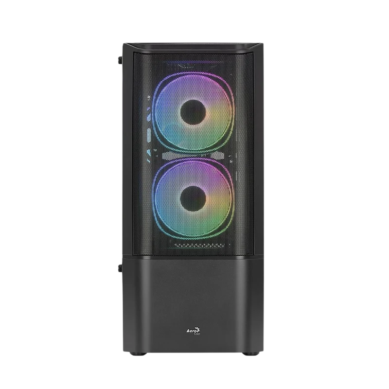 حافظة كمبيوتر إيروكول كوانتوم ميش V3 RGB تاور متوسط، أسود