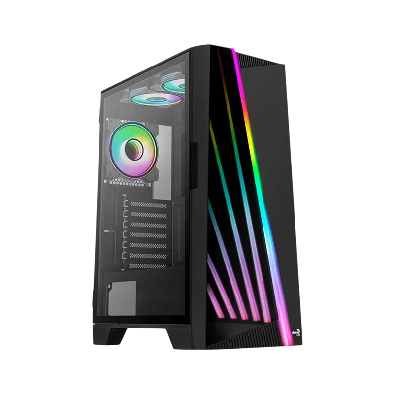 Aerocool Mirage V2 ARGB Fan x 3 Mid Tower Case - Black