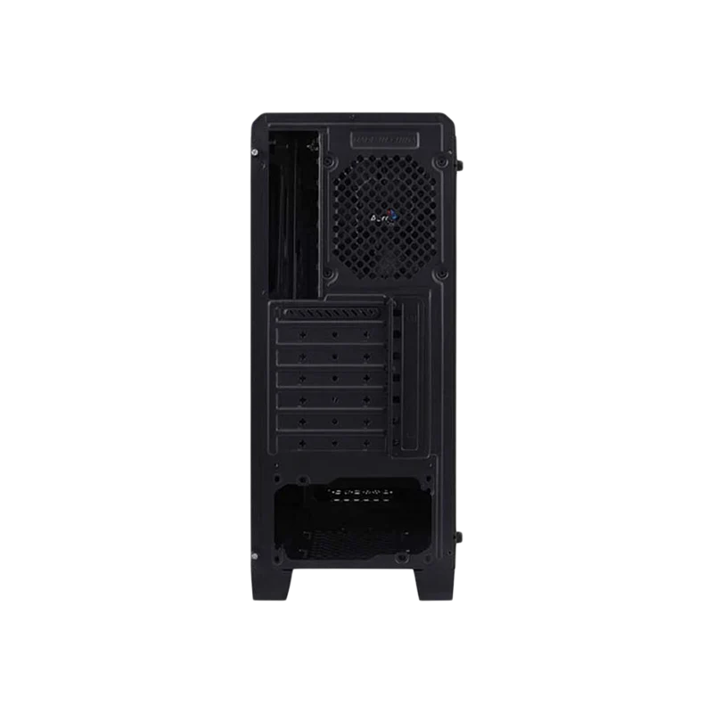 حافظة كمبيوتر إيروكول سايلون RGB، تاور متوسط، باللون الأسود