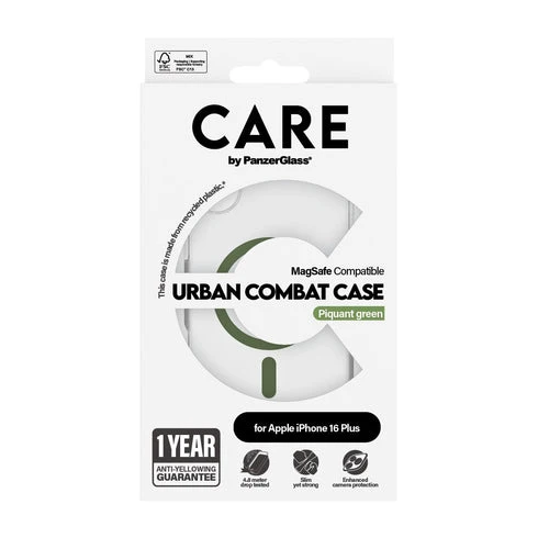 PanzerGlass Urban Combat Flagship MagSafe Case For Apple iPhone 16 Plus - Green