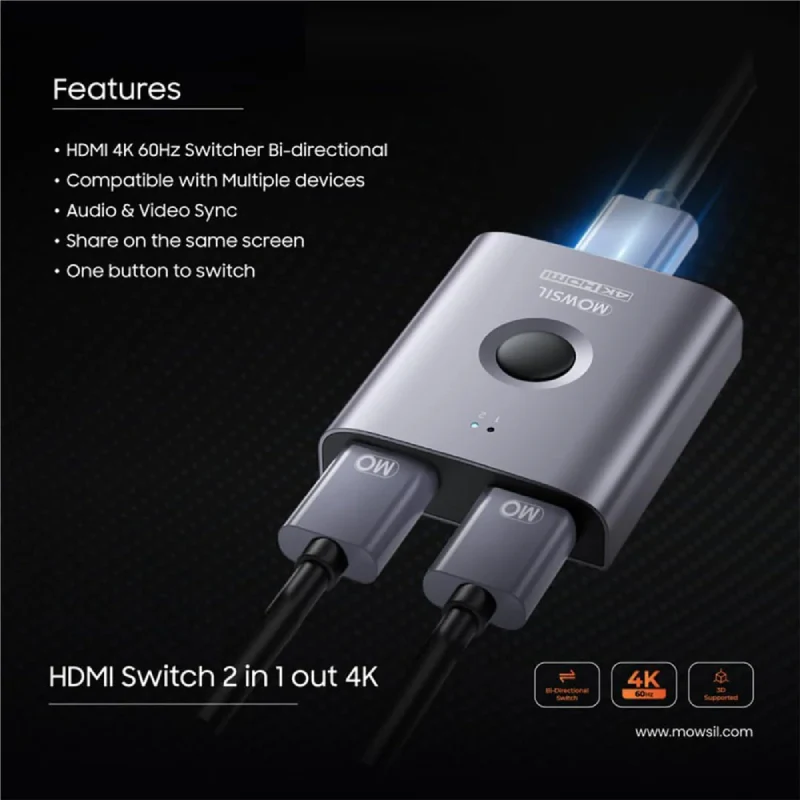 سويتش موسيل إتش دي إم آي 2 في 1 - 4K@60Hz
