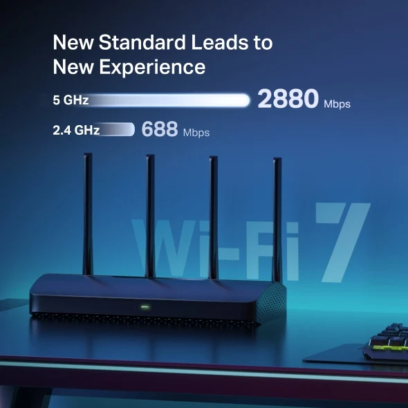 راوتر ميركوسيس MR27BE BE3600 ثنائي النطاق، واي فاي 7