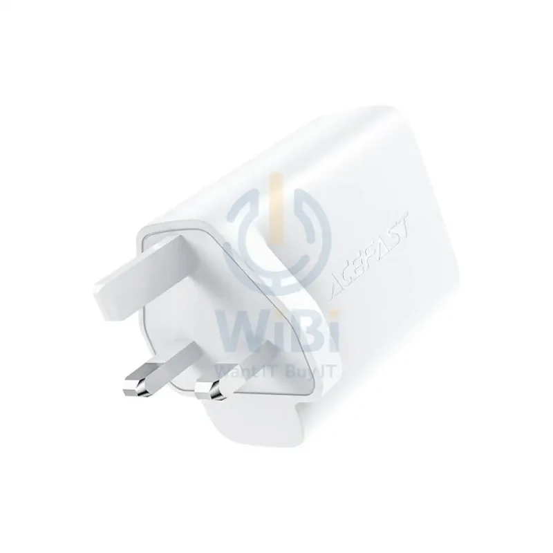 ACEFAST Fast Wall Charger A32 PD50W GaN (USB-C+USB-C) dual port charger (UK) - White