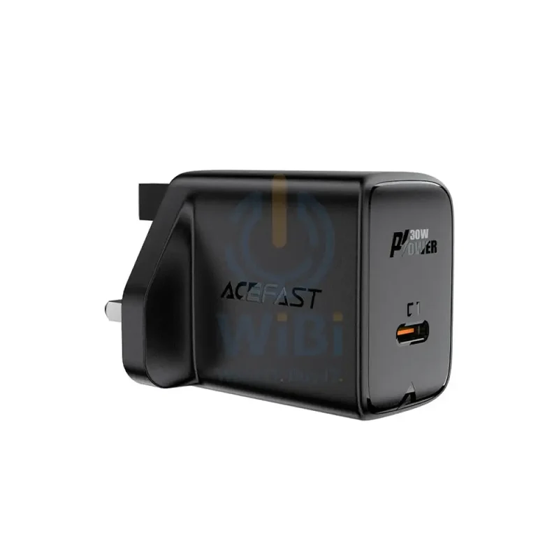 ACEFAST Fast Wall Charger A24 PD30W GaN single USB-C charger (UK) - Black