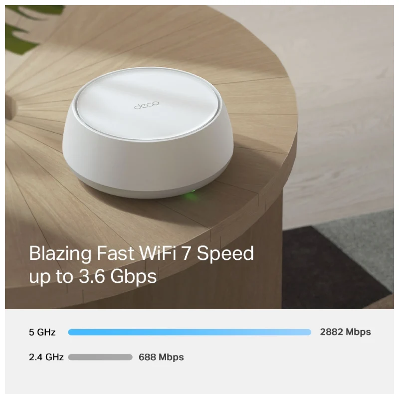TP-Link (Deco BE22) BE3600 Whole Home Mesh WiFi 7 System - 3.6 Gbps / Wired / WAN/LAN - (3-Pack)