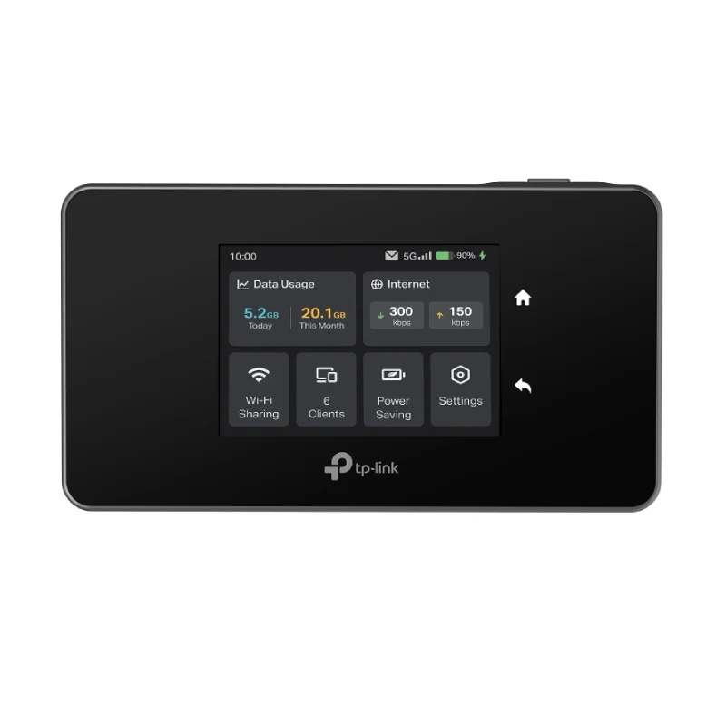 راوتر تي بي لينك M8550 موبايل واي فاي 5G - 5G / بطارية 4680 مللي أمبير ساعة / أسود