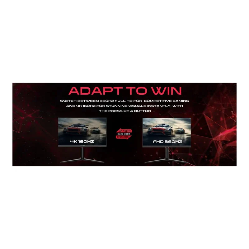 GameOn GOSX27B Dual Switch Gaming Monitor - 27" / 320Hz / 0.5ms / DisplayPort / HDMI / Audio Out - Black