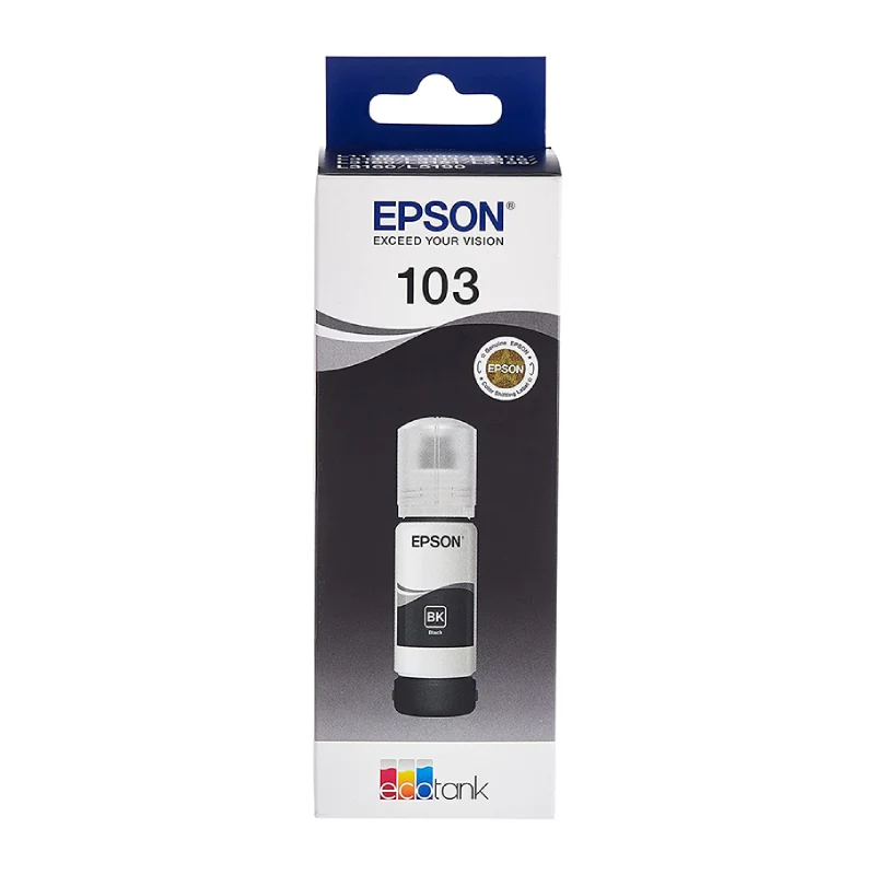Epson 103 EcoTank Black Ink Bottle - 4500 Pages / Black Color / Ink Bottle