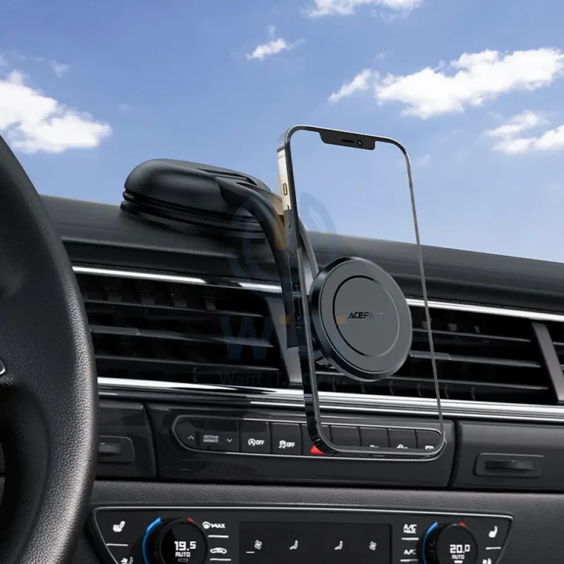 ACEFAST D7 multifunctional magnetic car holder - Black