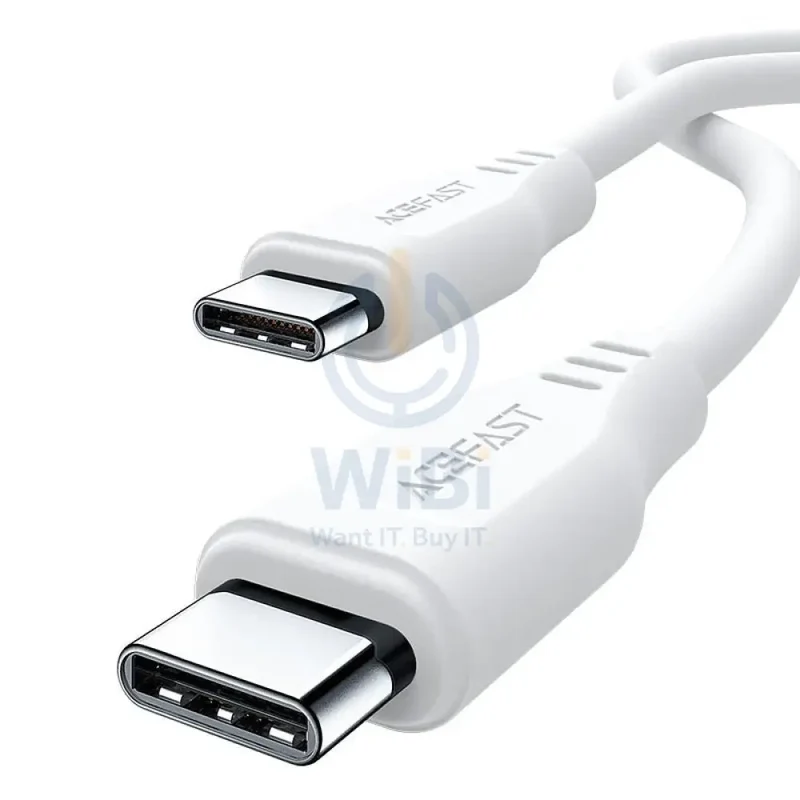 ACEFAST C3-03 USB-C to USB-C TPE charging data cable - White