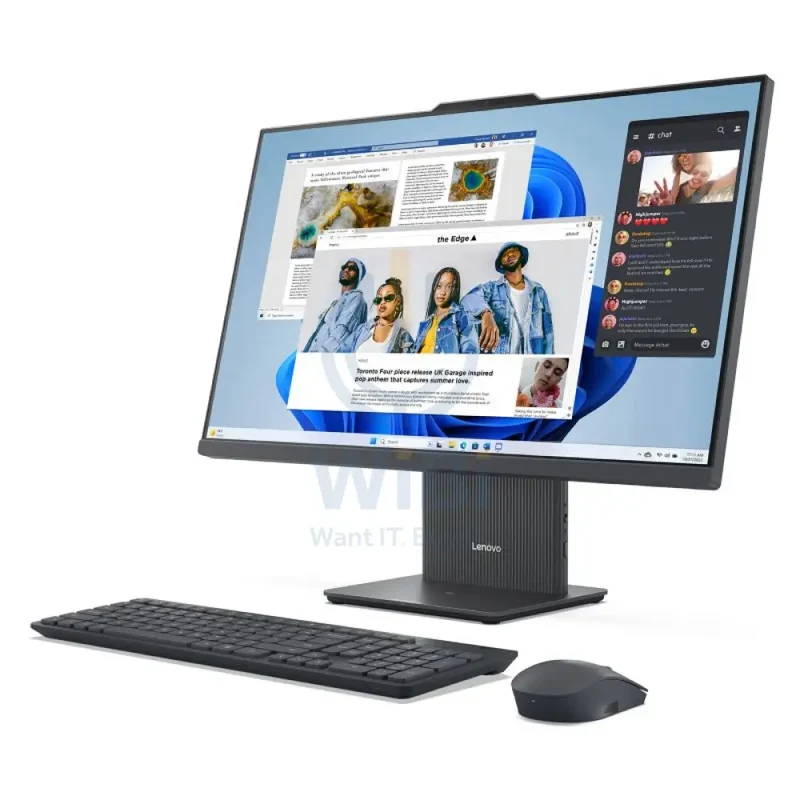 Lenovo IdeaCentre 27 Gen 9 AIO PC - i7 / 16GB / 1TB (NVMe M.2 SSD) / 27" FHD Non-Touch / DOS (Without OS) / Arabic/English / 6MW / Luna Grey - Desktop