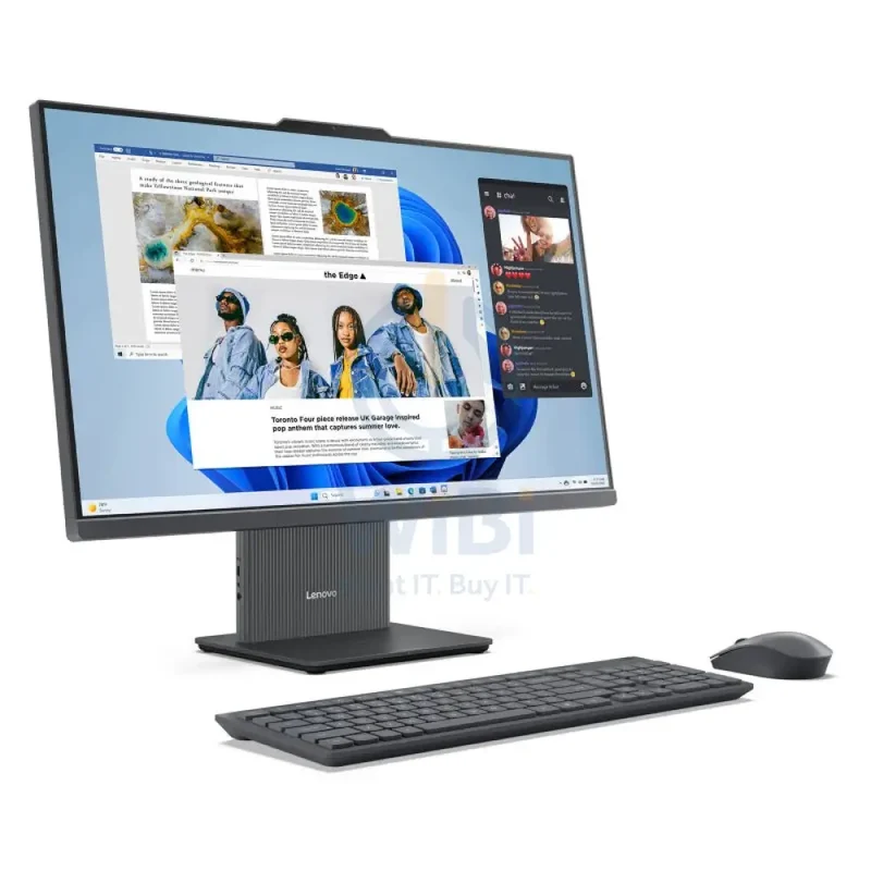 Lenovo IdeaCentre 27 Gen 9 AIO PC - i7 / 16GB / 1TB (NVMe M.2 SSD) / 27" FHD Non-Touch / DOS (Without OS) / Arabic/English / 6MW / Luna Grey - Desktop