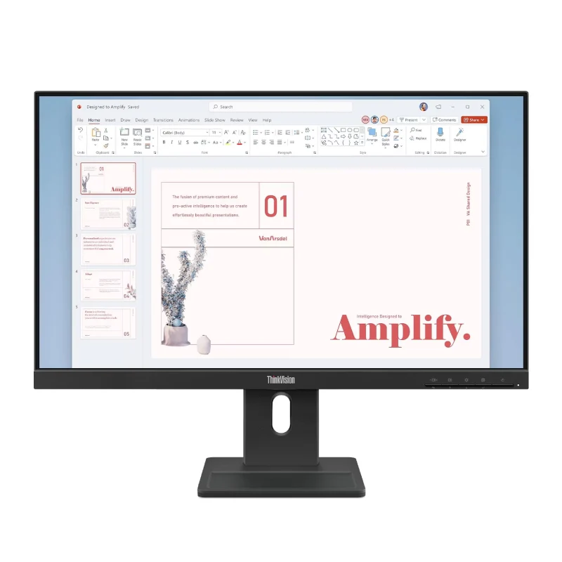 Lenovo ThinkVision E24-40 - 23.8" FHD IPS / 4ms / 100Hz / D-Sub / HDMI 1.4 / DisplayPort 1.2 / Speaker / Height Adjust Stand - Monitor