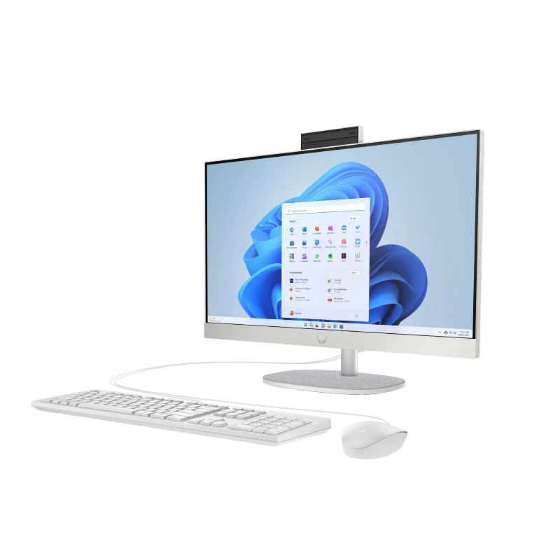 HP 24-CR1032NE AIO PC - Ultra 7 155U / 8GB / 512GB (NVME M.2 SSD) / 23.8" FHD Non-Touch / Shell White / 1YW - Desktop