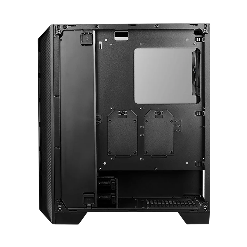 حافظة كمبيوتر إيروكول سايلون برو RGB، تاور متوسط، باللون الأسود