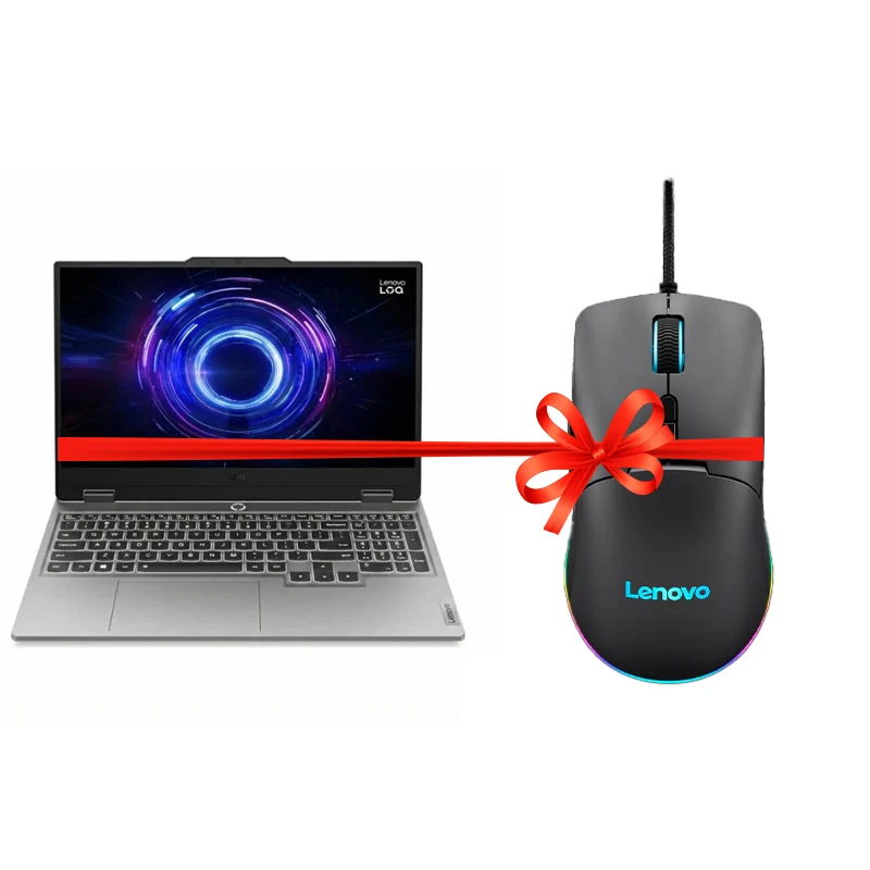 لابتوب لينوفو LOQ - شاشة FHD حجم 15.6 بوصة / بطاقة رسومات RTX 5050 سعة 8 جيجابايت / معالج i7 / ذاكرة 16 جيجابايت / محرك أقراص صلبة SSD بسعة 512 جيجابايت (NVMe M.2 SSD) / رمادي لونا