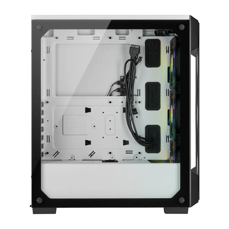 حافظة كورساير آي كيو إي 220T RGB، ميد تاور، أبيض