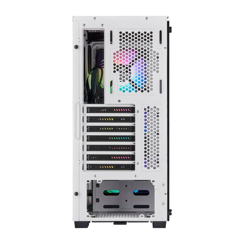 حافظة كورساير آي كيو إي 220T RGB، ميد تاور، أبيض