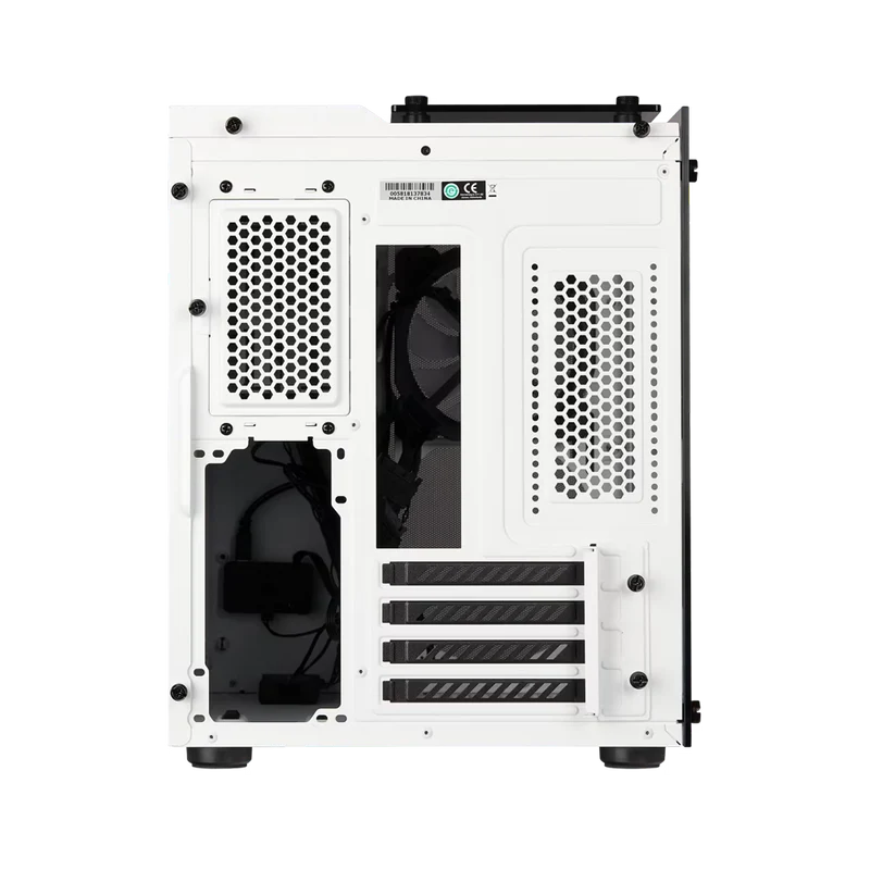 حافظة كمبيوتر كورسير سلسلة كريستال 280X RGB، مايكرو تاور، باللون الأبيض
