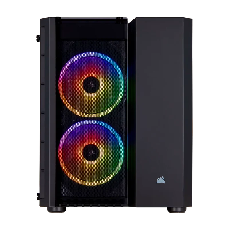 حافظة كورسير سلسلة كريستال 280X RGB، Micro ATX، باللون الأسود