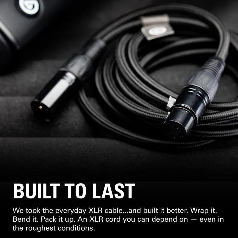 كابل ميكروفون إيلاغو XLR، باللون الأسود