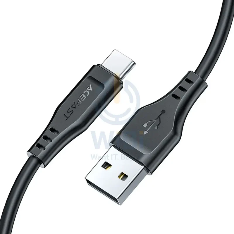 ACEFAST C3-04 USB-A to USB-C TPE charging data cable - Black