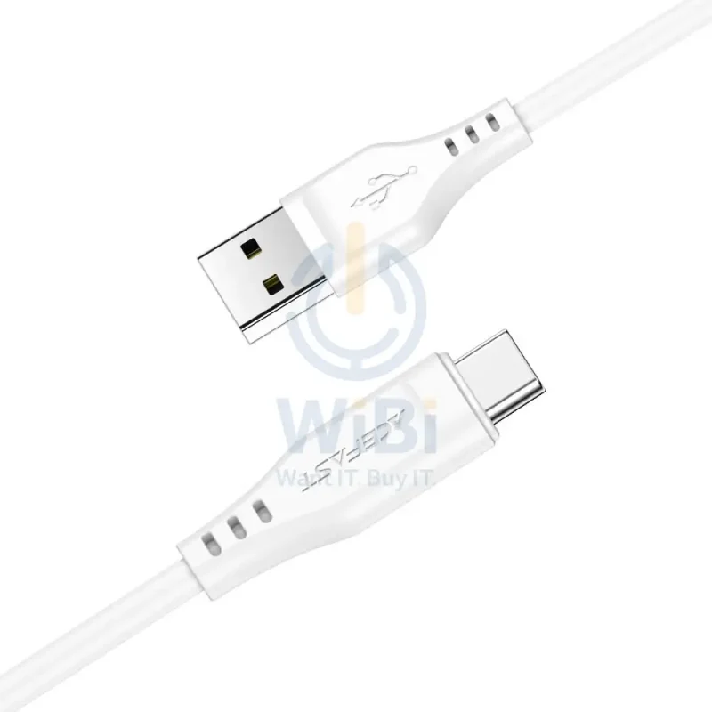 ACEFAST C3-04 USB-A to USB-C TPE charging data cable - White