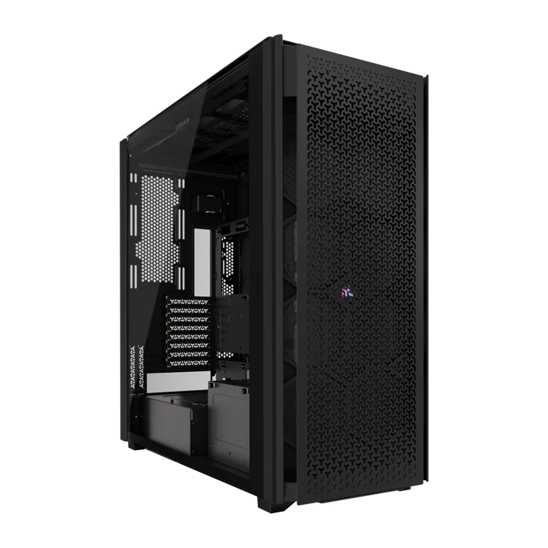 حافظة كمبيوتر كورسير 9000D RGB إيرفلو، سوبر فول تاور، باللون الأسود