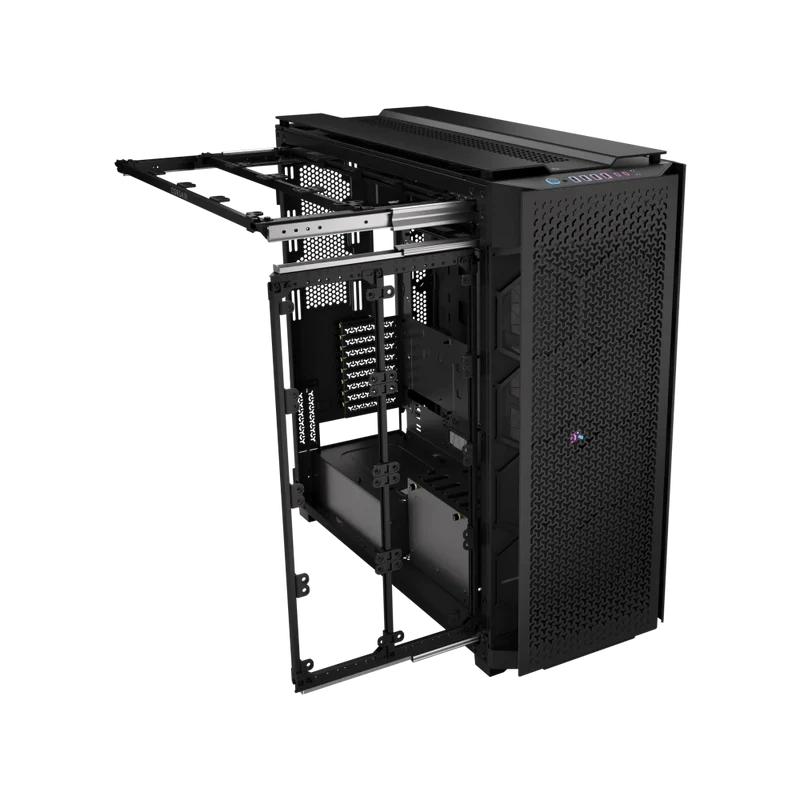 حافظة كمبيوتر كورسير 9000D RGB إيرفلو، سوبر فول تاور، باللون الأسود