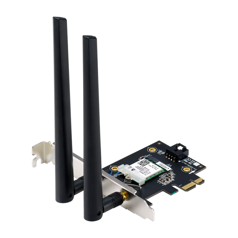 محول PCI-E للواي فاي 7 أسوس PCE-BE6500 مع هوائيين خارجيين