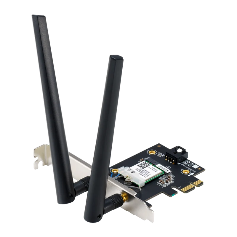 محول PCI-E للواي فاي 7 أسوس PCE-BE6500 مع هوائيين خارجيين