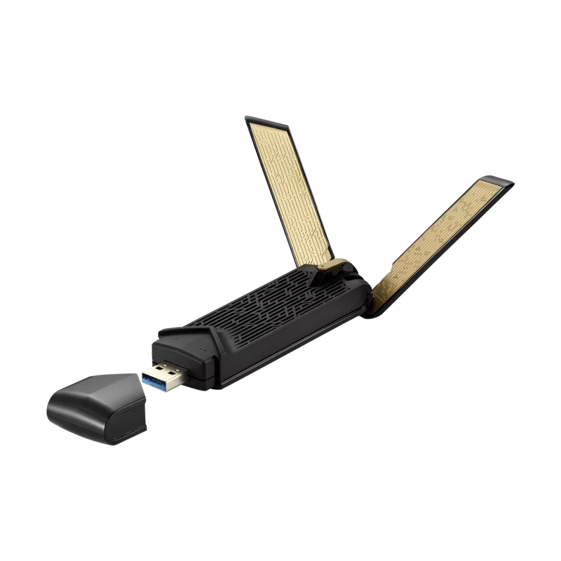 محول لاسلكي إيسوس USB AX56 واي فاي 6 AX1800 ثنائي النطاق