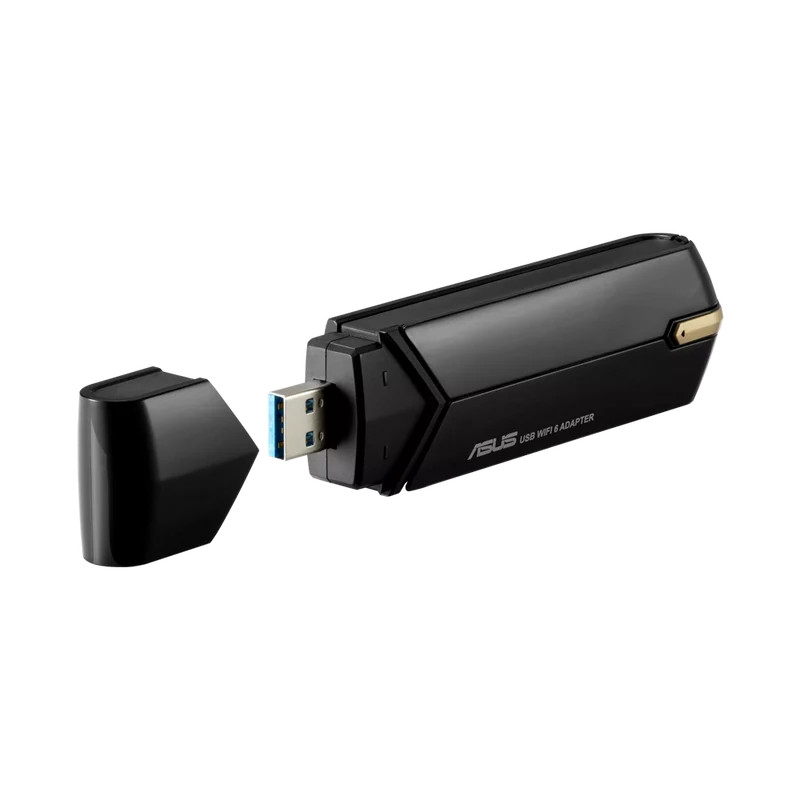 محول لاسلكي إيسوس USB AX56 واي فاي 6 AX1800 ثنائي النطاق