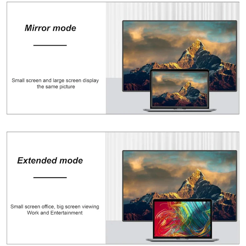 كابل موصيل ميني ديسبلاي بورت إلى HDMI، بدقة 4K / بطول 2 متر