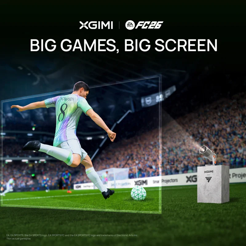 جهاز عرض محمول إكس جيمي موغو 4 ماتش، إصدار Night Collection، سطوع 450 لومن ISO / HDMI / USB / واي فاي / بلوتوث / جوجل تي في