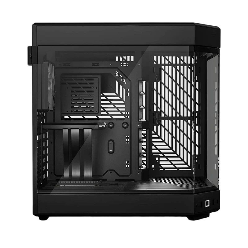 HYTE Y60 Dual Chamber Panoramic Tempered Glass ATX Case With 3 Fans - Black