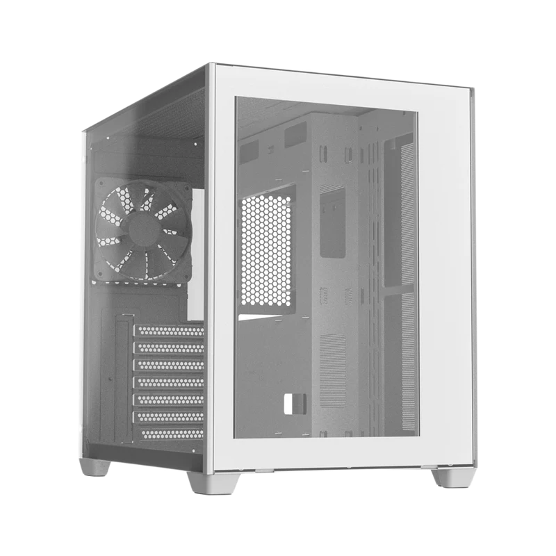 صندوق حاسوب إف إس بي CMT380W USB 3.0 × 2، تاور متوسط ATX - أبيض