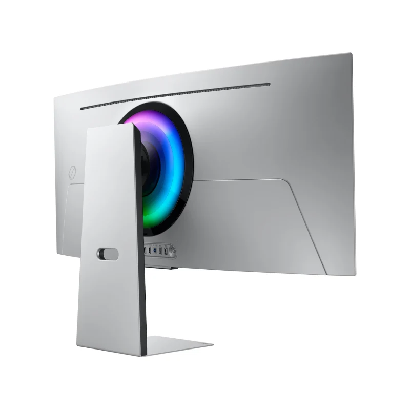 شاشة ألعاب سامسونج G8 أوديسي، مقاس 34.0 بوصة منحنية OLED / تردد تحديث يصل إلى 175 هرتز / زمن استجابة 0.03 مللي ثانية / USB / HDMI2.1 / ديسبلاي بورت 1.4 / واي فاي / بلوتوث / باللون الفضي