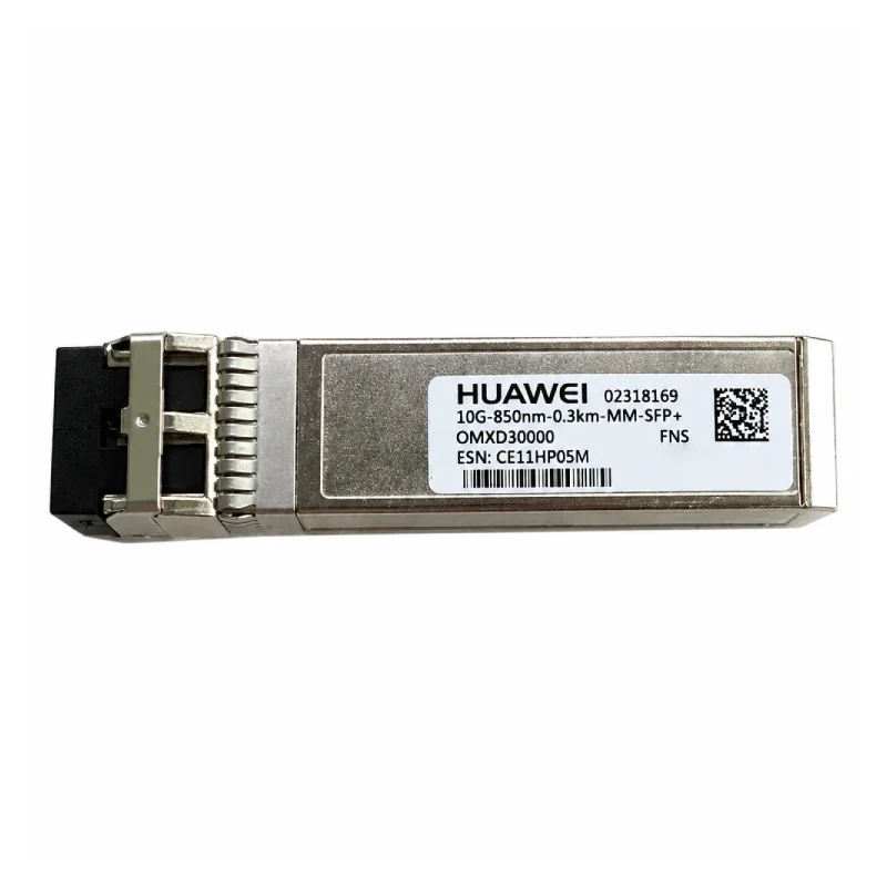 وحدة إرسال واستقبال بصرية هواوي 10G SFP+، حتى 300 متر (0.3 كم)، 10 جيجابت/ثانية، إل سي دوبلكس، ضمان سنة واحدة
