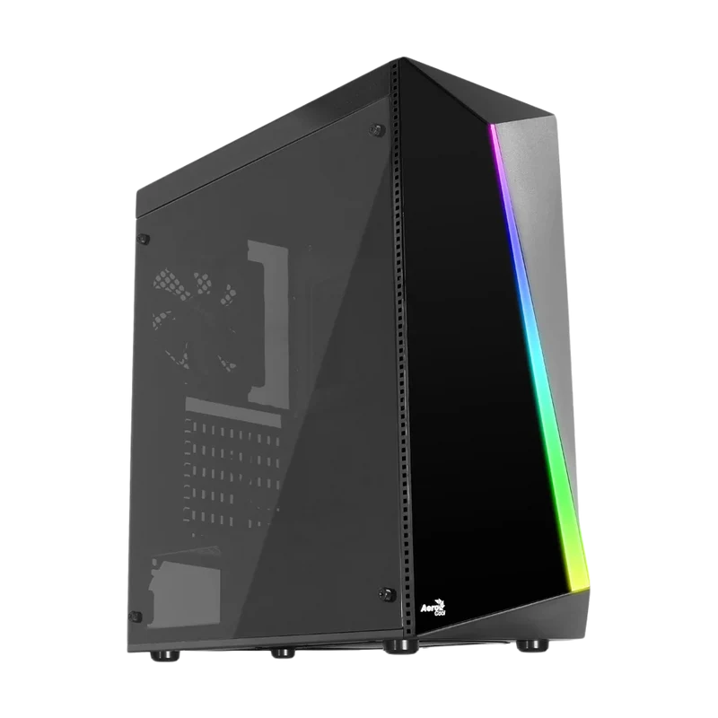 حافظة كمبيوتر إيروكول شارد V2 RGB، تاور متوسط، باللون الأسود