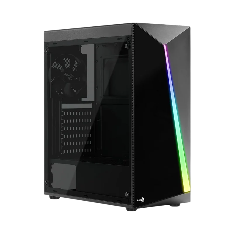 حافظة كمبيوتر إيروكول شارد V2 RGB، تاور متوسط، باللون الأسود