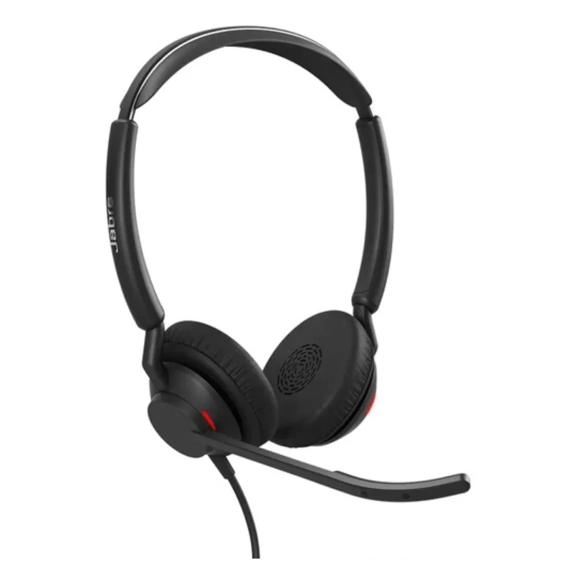 سماعة رأس جابرا إنجيج 50 II USB-C/A UC ستيريو مع لينك إنجيج 50 II، سلكية، 1.6 متر، أسود