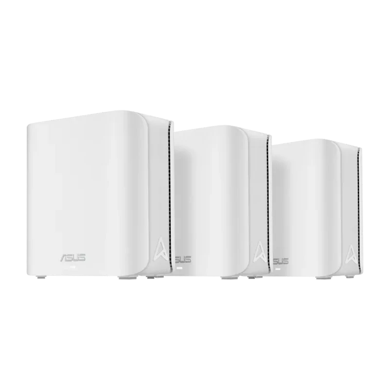 راوتر أسوس زين واي فاي BD4 ثنائي النطاق، WiFi 7، (802.11be)، قابل للتوسعة بتقنية AiMesh، حزمة من 3 قطع، أبيض