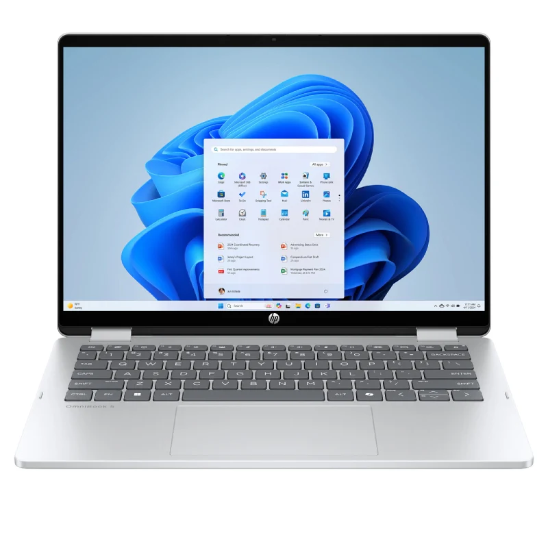 HP OmniBook 5 Flip - 14.0" 2K Multi-Touch / Core 7 150U / 16GB / 1TB (NVMe M.2 SSD) / Win 11 Pro / 14-FP0023DX / 1YW - Laptop
