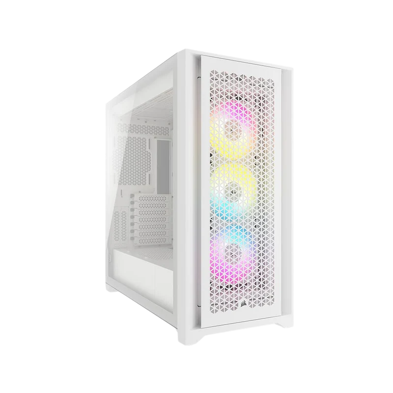 كيس تاور CORSAIR 5000D RGB Airflow، أبيض