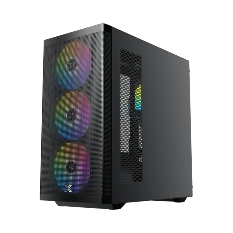 كيس كمبيوتر زيجماتيك أوزيريس E-ATX، باللون الأسود