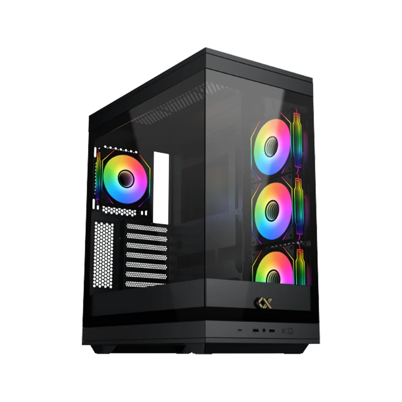حافظة زيجماتيك ميتا ARGB ATX، باللون الأسود