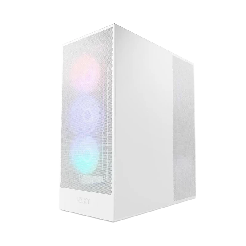 حافظة كمبيوتر إن زي إكس تي H7 فلو (2024) آر جي بي ميد تاور ATX - أبيض